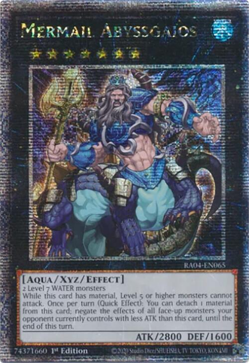 Mermail Abyssgaios [RA04-EN065] Quarter Century Secret Rare | Exor Games New Glasgow