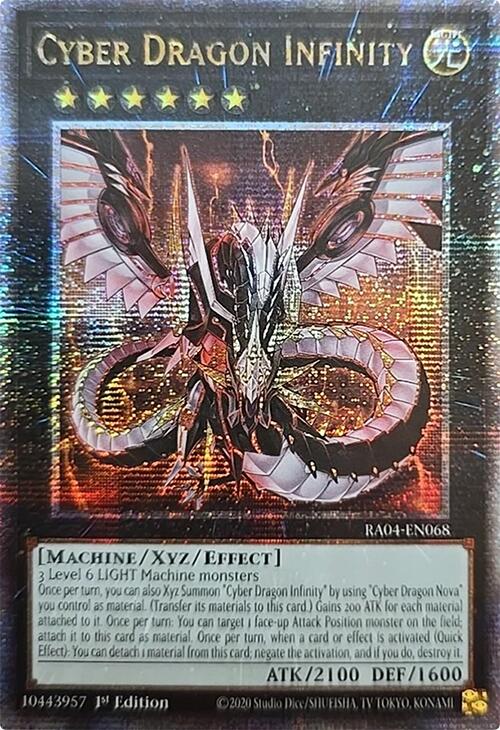 Cyber Dragon Infinity [RA04-EN068] Quarter Century Secret Rare | Exor Games New Glasgow
