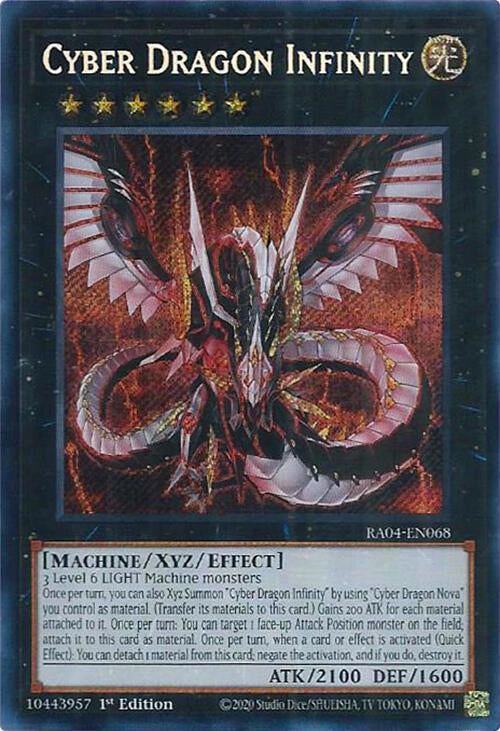 Cyber Dragon Infinity [RA04-EN068] Secret Rare | Exor Games New Glasgow