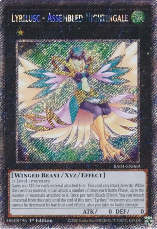 Lyrilusc - Assembled Nightingale [RA04-EN069] Platinum Secret Rare | Exor Games New Glasgow