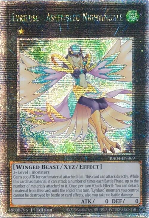 Lyrilusc - Assembled Nightingale [RA04-EN069] Quarter Century Secret Rare | Exor Games New Glasgow
