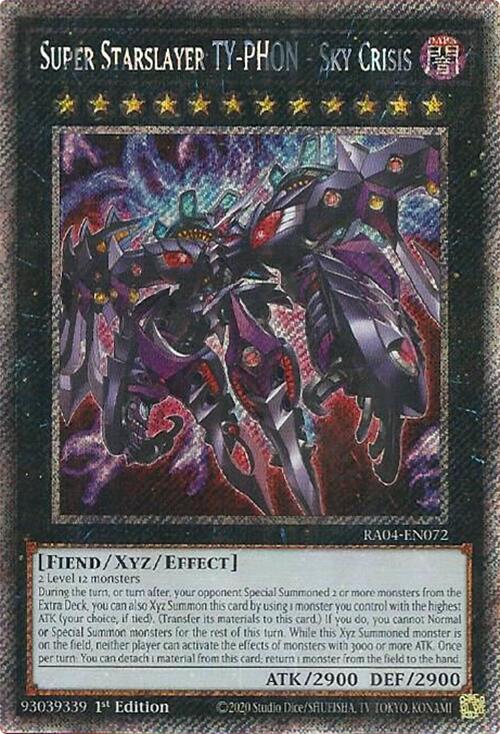 Super Starslayer TY-PHON - Sky Crisis [RA04-EN072] Platinum Secret Rare | Exor Games New Glasgow