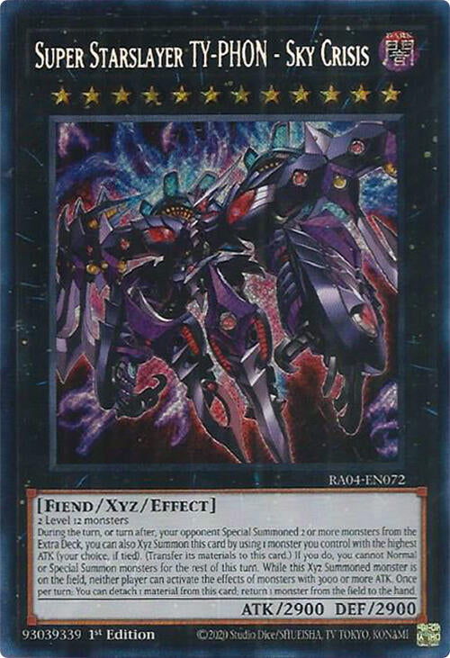 Super Starslayer TY-PHON - Sky Crisis [RA04-EN072] Secret Rare | Exor Games New Glasgow