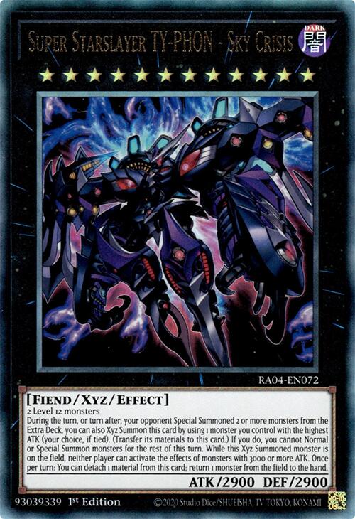 Super Starslayer TY-PHON - Sky Crisis [RA04-EN072] Prismatic Ultimate Rare | Exor Games New Glasgow