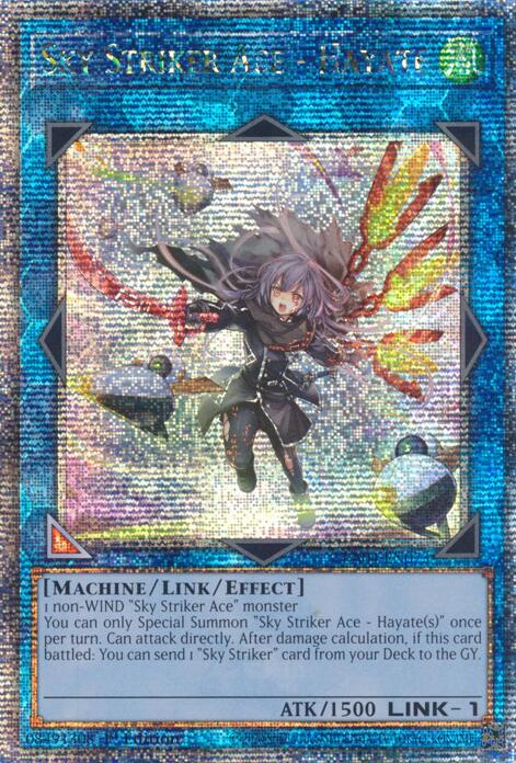 Sky Striker Ace - Hayate (New Art) [RA04-EN073] Quarter Century Secret Rare | Exor Games New Glasgow