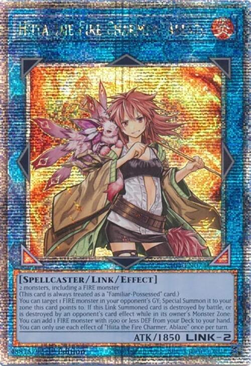 Hiita the Fire Charmer, Ablaze [RA04-EN074] Quarter Century Secret Rare | Exor Games New Glasgow