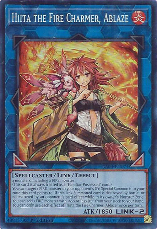 Hiita the Fire Charmer, Ablaze [RA04-EN074] Super Rare | Exor Games New Glasgow