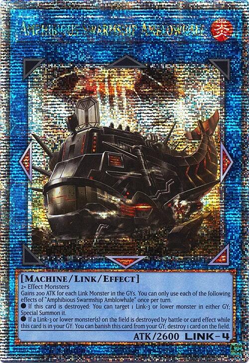 Amphibious Swarmship Amblowhale [RA04-EN077] Quarter Century Secret Rare | Exor Games New Glasgow