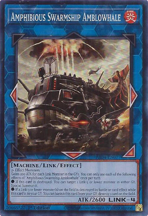 Amphibious Swarmship Amblowhale [RA04-EN077] Super Rare | Exor Games New Glasgow