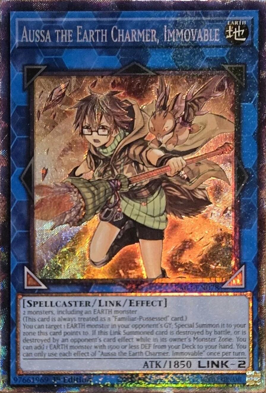 Aussa the Earth Charmer, Immovable [RA04-EN078] Prismatic Collector's Rare | Exor Games New Glasgow