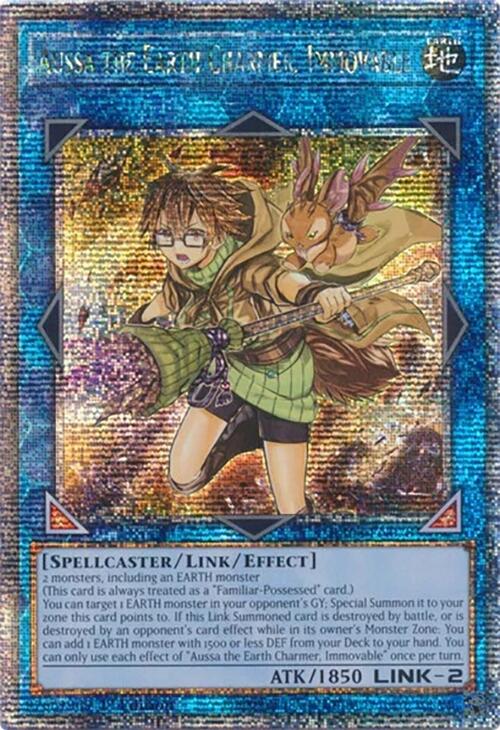 Aussa the Earth Charmer, Immovable [RA04-EN078] Quarter Century Secret Rare | Exor Games New Glasgow