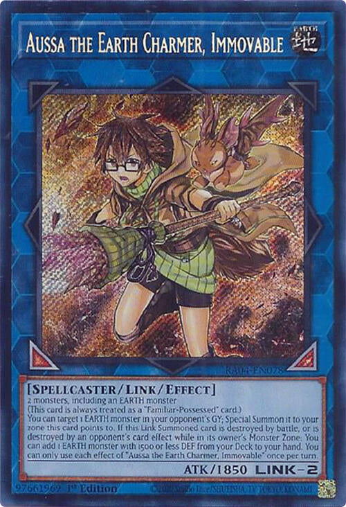 Aussa the Earth Charmer, Immovable [RA04-EN078] Secret Rare | Exor Games New Glasgow