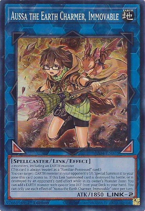 Aussa the Earth Charmer, Immovable [RA04-EN078] Super Rare | Exor Games New Glasgow
