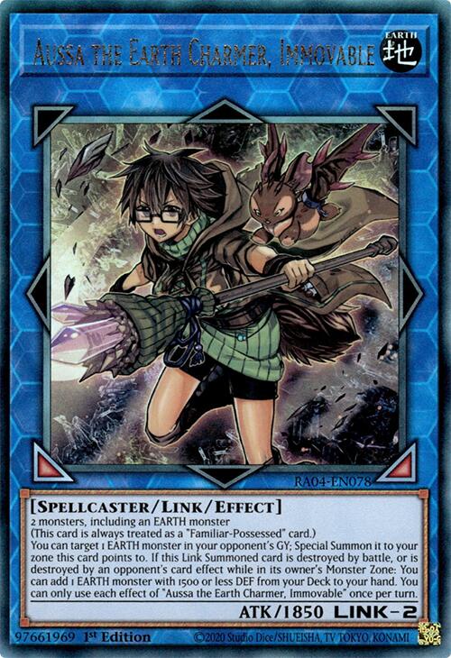 Aussa the Earth Charmer, Immovable [RA04-EN078] Prismatic Ultimate Rare | Exor Games New Glasgow