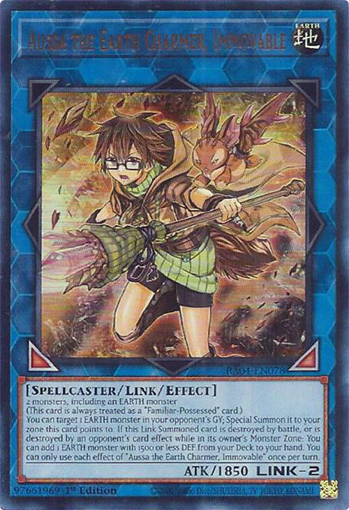 Aussa the Earth Charmer, Immovable [RA04-EN078] Ultra Rare | Exor Games New Glasgow