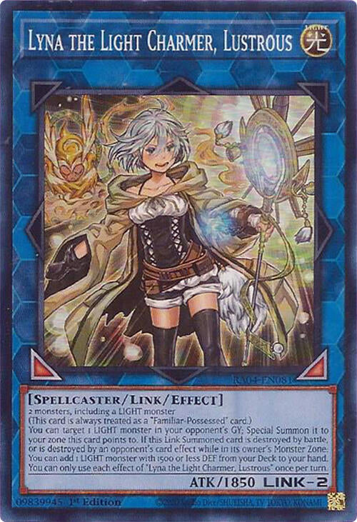 Lyna the Light Charmer, Lustrous [RA04-EN081] Super Rare | Exor Games New Glasgow