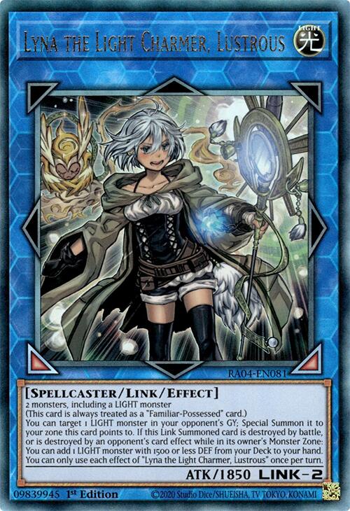 Lyna the Light Charmer, Lustrous [RA04-EN081] Prismatic Ultimate Rare | Exor Games New Glasgow
