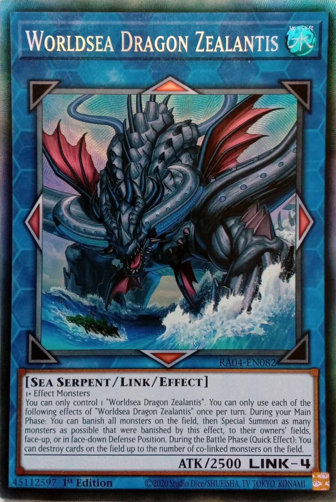 Worldsea Dragon Zealantis [RA04-EN082] Prismatic Collector's Rare | Exor Games New Glasgow