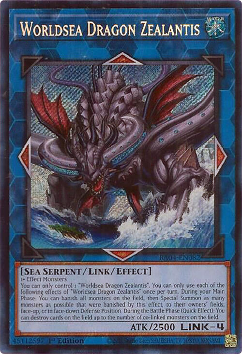 Worldsea Dragon Zealantis [RA04-EN082] Secret Rare | Exor Games New Glasgow