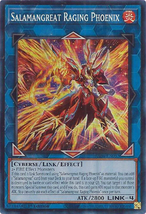 Salamangreat Raging Phoenix [RA04-EN083] Super Rare | Exor Games New Glasgow