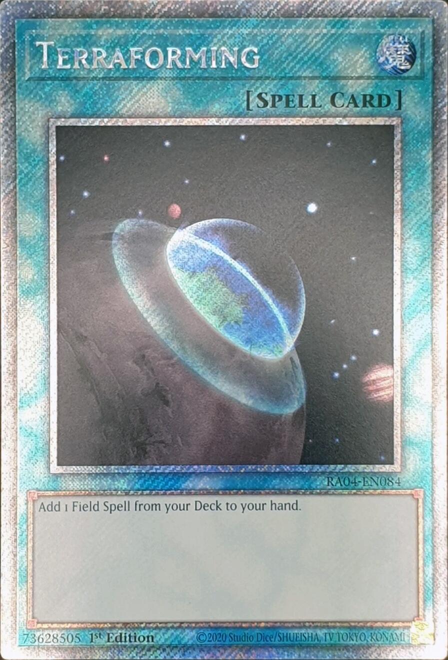 Terraforming [RA04-EN084] Platinum Secret Rare | Exor Games New Glasgow