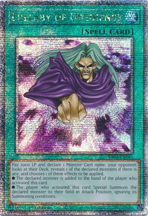 Lullaby of Obedience [RA04-EN085] Quarter Century Secret Rare | Exor Games New Glasgow