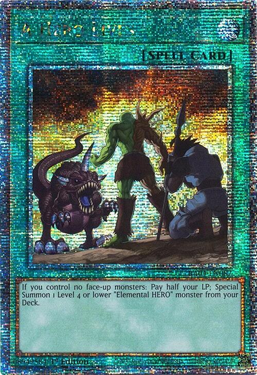 A Hero Lives [RA04-EN087] Quarter Century Secret Rare | Exor Games New Glasgow