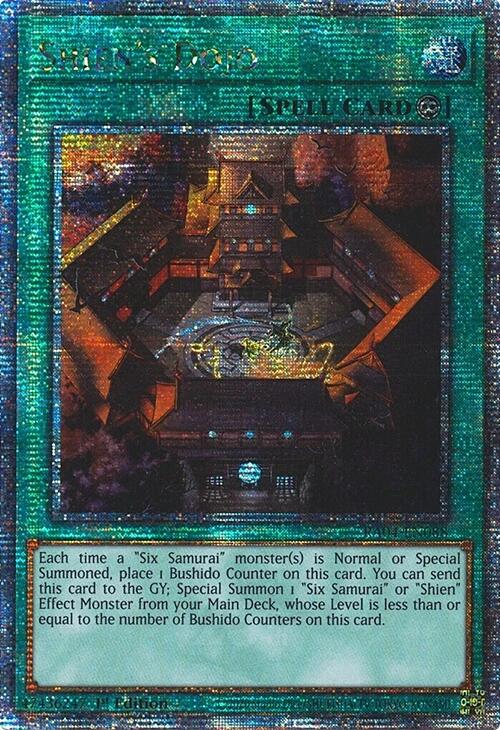 Shien's Dojo [RA04-EN088] Quarter Century Secret Rare | Exor Games New Glasgow