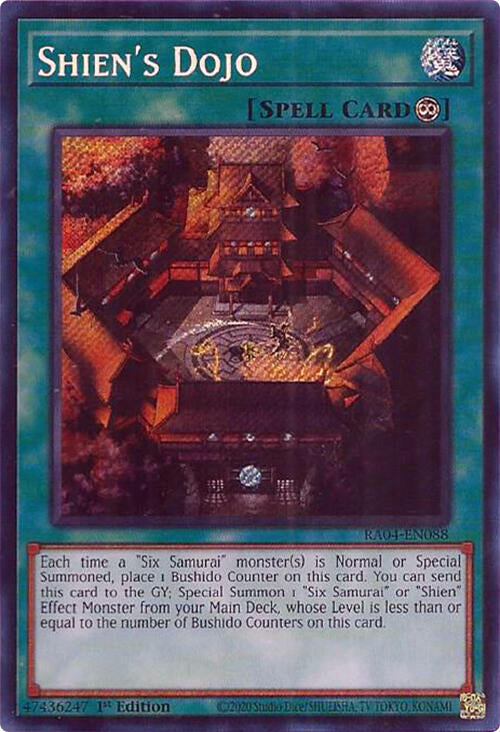 Shien's Dojo [RA04-EN088] Secret Rare | Exor Games New Glasgow