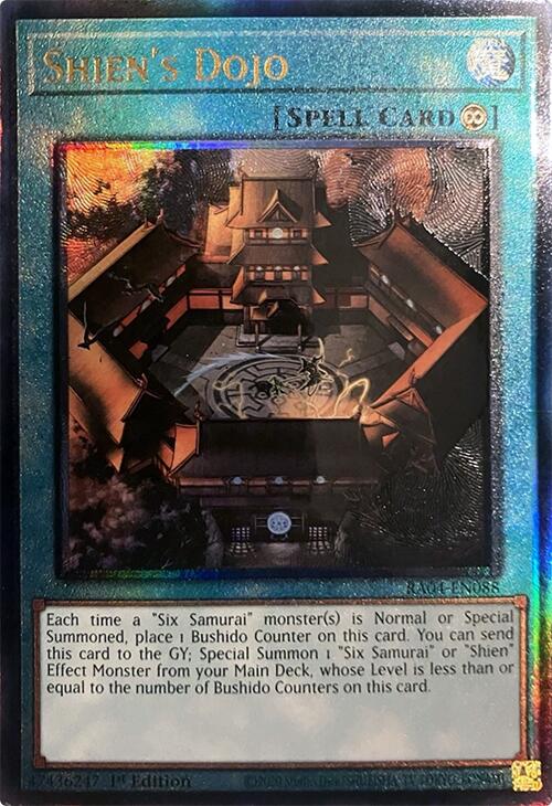 Shien's Dojo [RA04-EN088] Prismatic Ultimate Rare | Exor Games New Glasgow