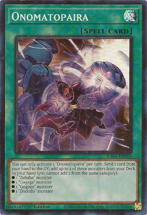 Onomatopaira [RA04-EN089] Super Rare | Exor Games New Glasgow