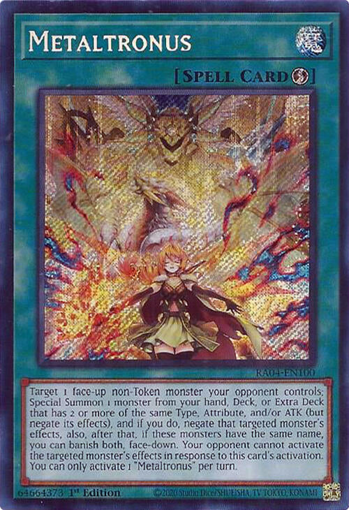 Metaltronus [RA04-EN100] Secret Rare | Exor Games New Glasgow