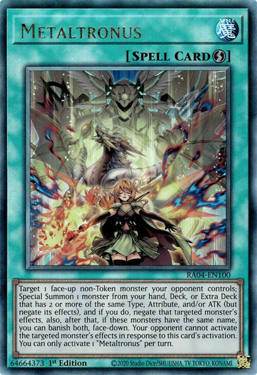 Metaltronus [RA04-EN100] Prismatic Ultimate Rare | Exor Games New Glasgow