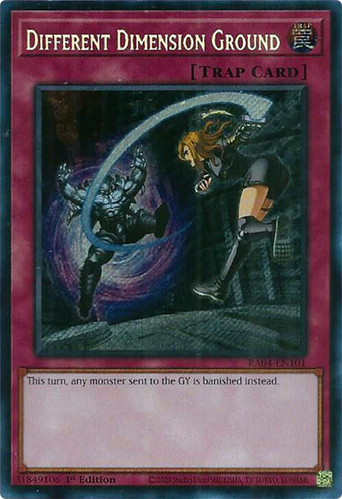 Different Dimension Ground [RA04-EN101] Secret Rare | Exor Games New Glasgow