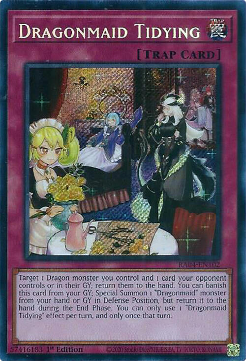 Dragonmaid Tidying [RA04-EN102] Secret Rare | Exor Games New Glasgow