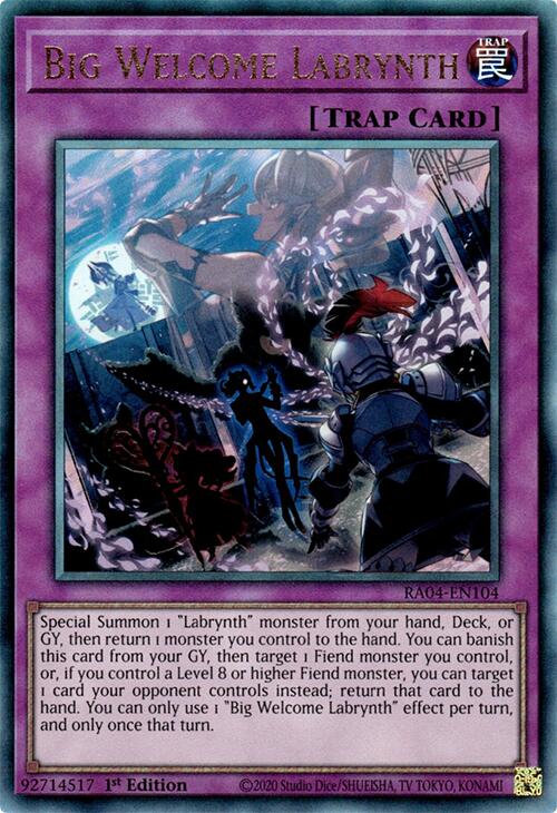 Big Welcome Labrynth [RA04-EN104] Prismatic Ultimate Rare | Exor Games New Glasgow