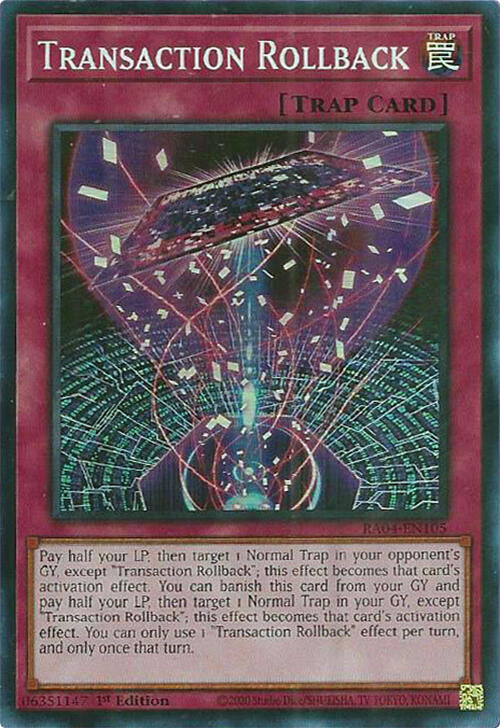 Transaction Rollback [RA04-EN105] Super Rare | Exor Games New Glasgow