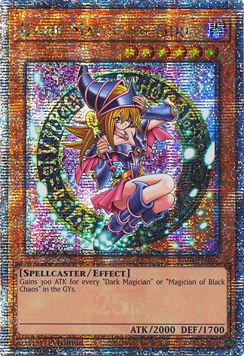 Dark Magician Girl (3rd Art) [RA04-EN107] Quarter Century Secret Rare | Exor Games New Glasgow