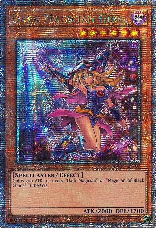 Dark Magician Girl (7th Art) [RA04-EN107] Quarter Century Secret Rare | Exor Games New Glasgow