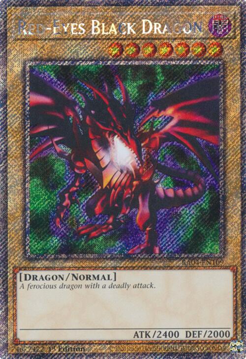 Red-Eyes Black Dragon (4th Art) [RA04-EN109] Platinum Secret Rare | Exor Games New Glasgow