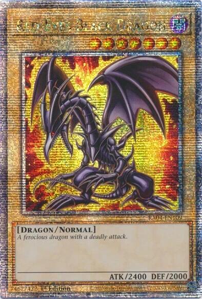 Red-Eyes Black Dragon (7th Art) [RA04-EN109] Quarter Century Secret Rare | Exor Games New Glasgow