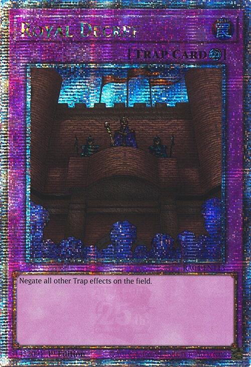 Royal Decree [RA04-EN113] Quarter Century Secret Rare | Exor Games New Glasgow
