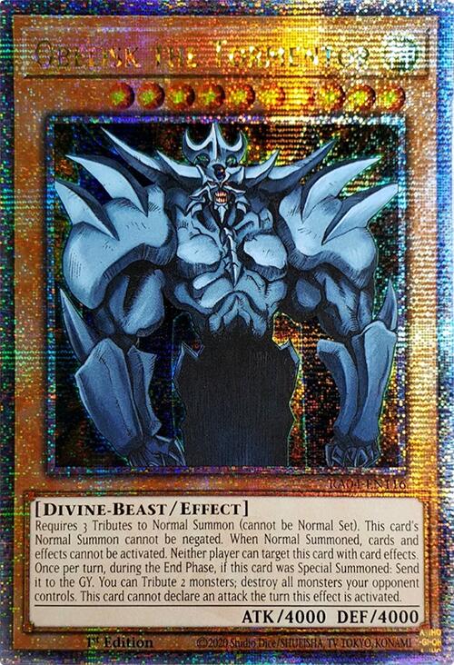 Obelisk the Tormentor [RA04-EN116] Quarter Century Secret Rare | Exor Games New Glasgow