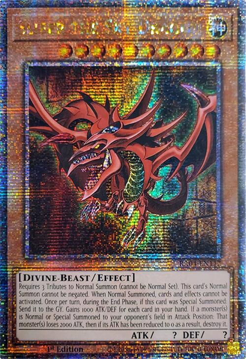 Slifer the Sky Dragon [RA04-EN117] Quarter Century Secret Rare | Exor Games New Glasgow