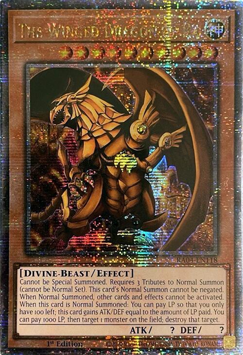 The Winged Dragon of Ra [RA04-EN118] Quarter Century Secret Rare | Exor Games New Glasgow