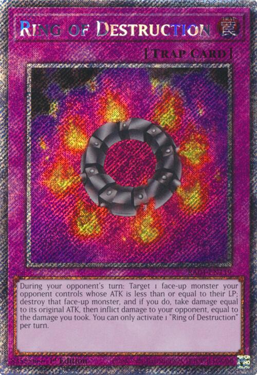 Ring of Destruction [RA04-EN119] Platinum Secret Rare | Exor Games New Glasgow