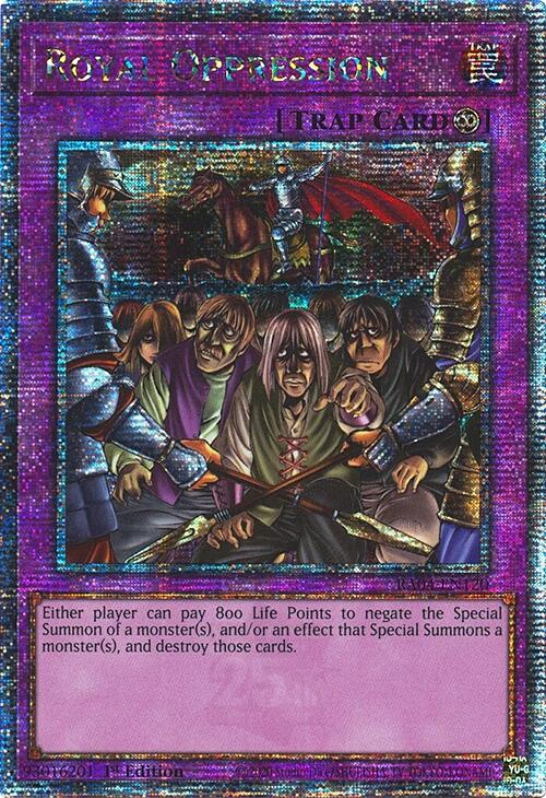 Royal Oppression [RA04-EN120] Quarter Century Secret Rare | Exor Games New Glasgow