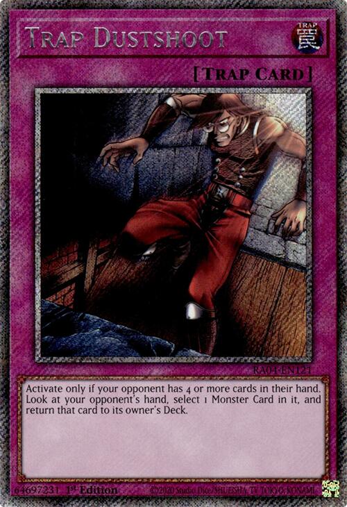 Trap Dustshoot [RA04-EN121] Platinum Secret Rare | Exor Games New Glasgow