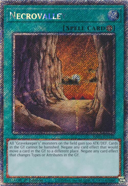 Necrovalley [RA04-EN122] Platinum Secret Rare | Exor Games New Glasgow