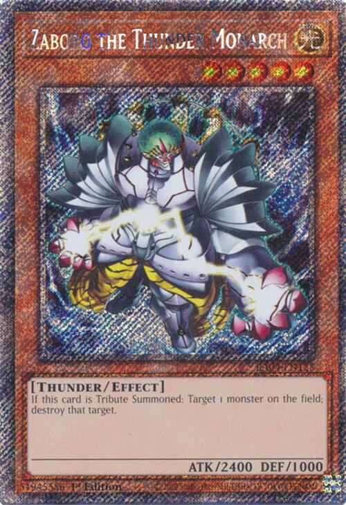 Zaborg the Thunder Monarch [RA04-EN125] Platinum Secret Rare | Exor Games New Glasgow